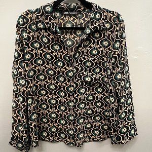 ZARA sheer blouse